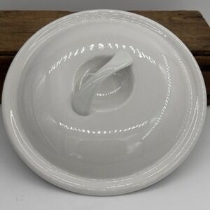 Corelle Coordinates 8.5 Inch White 1.5 Qt. Stoneware Casserole LID ONLY Vintage